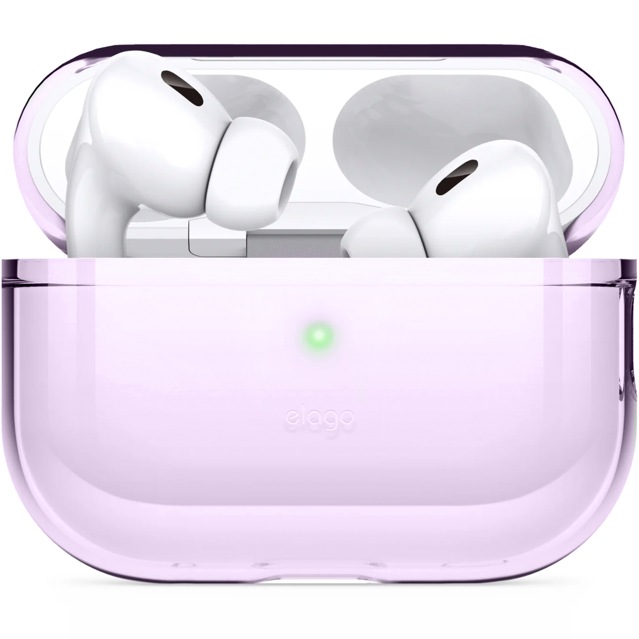 Чохол для навушників Elago Clear Case with Nylon Lanyard for Airpods Pro 2nd Gen Lavender (EAPP2CL-BA+ROSTR-LV) - фото 3