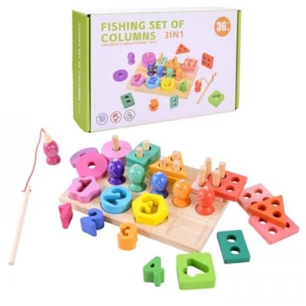 Пирамидка-сортер деревянная C9416 Пирамидка-сортер деревянная C9416