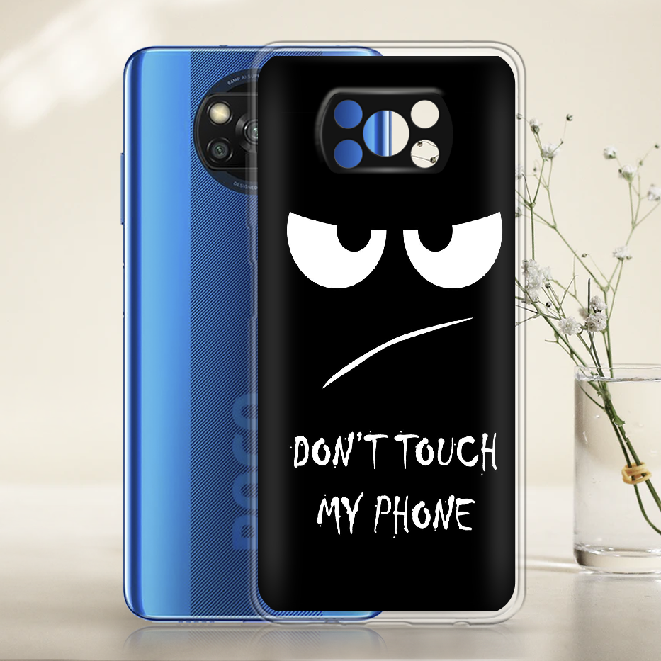 Чехол BoxFace Poco X3 Don't Touch my Phone Прозрачный силикон (41288-up535-41288) - фото 2