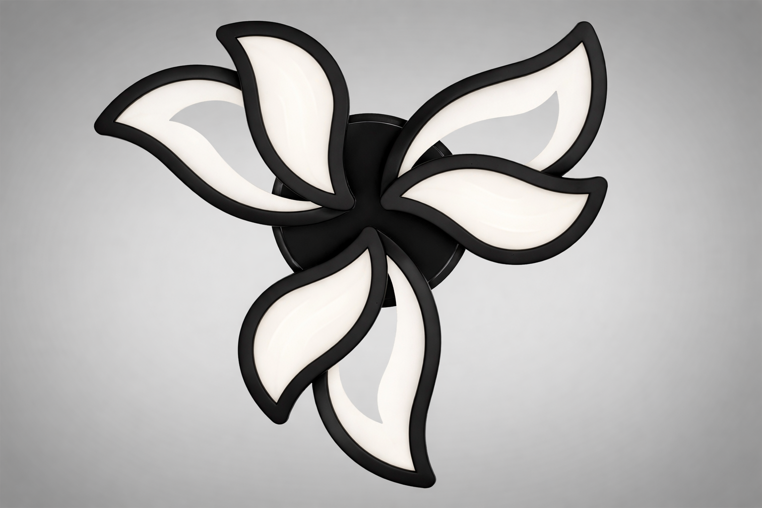 Люстра потолочная LED Diasha 78W/пульт/диммер Черный (9033/3BK LED 3color dimmer)