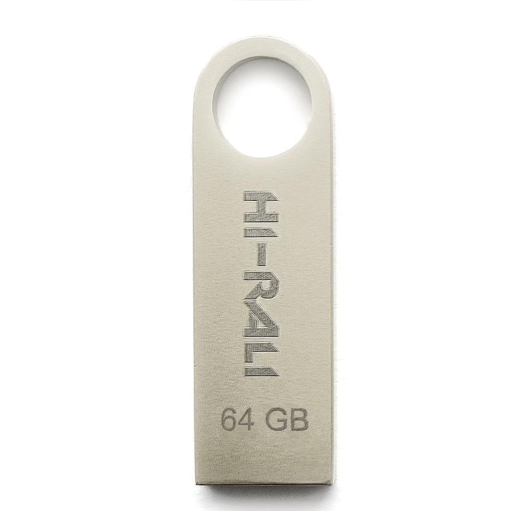 Флеш-память USB Hi-Rali Shuttle Series 64 Гб USB-A 2.0 Silver (HI-64GBSHSL)
