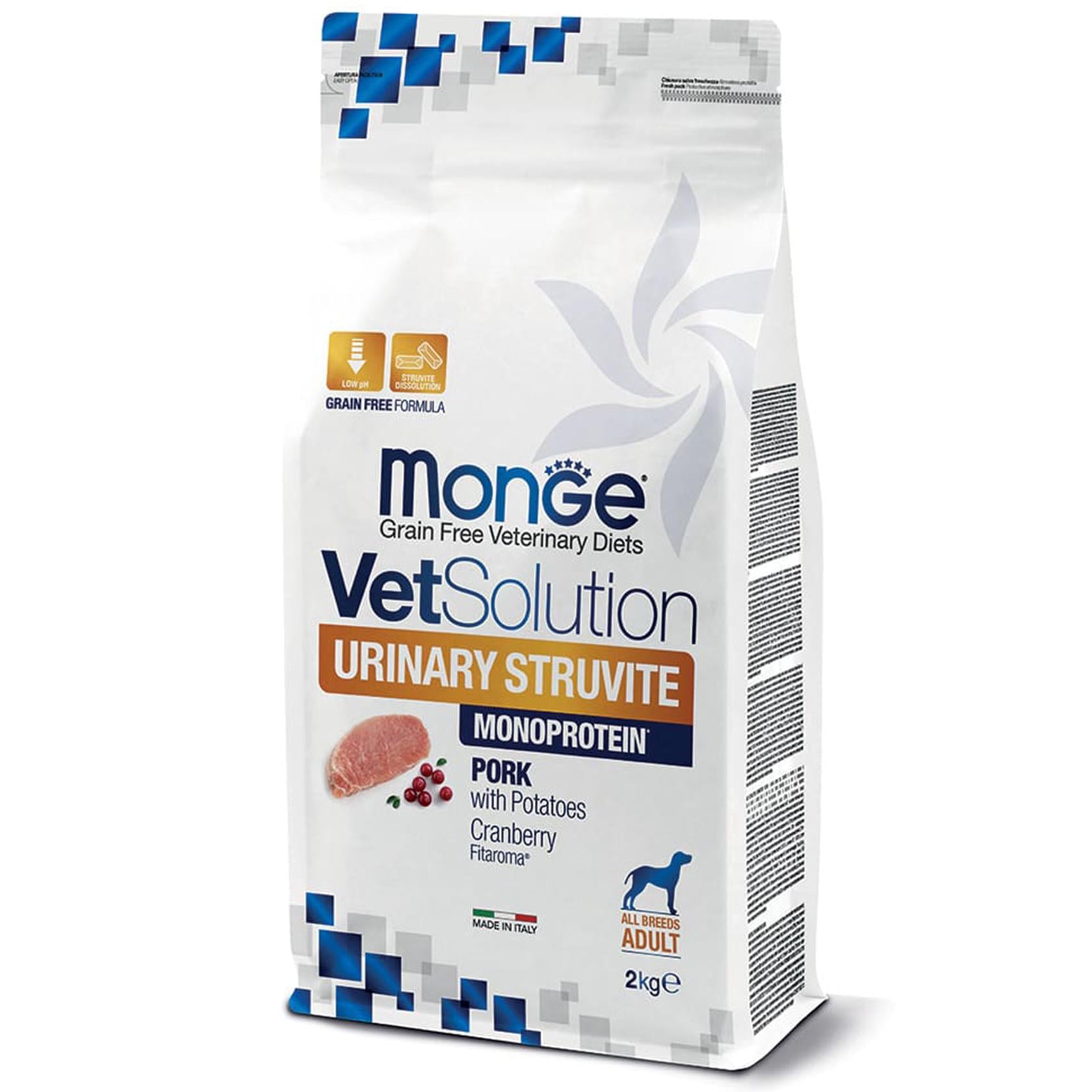 Сухой корм Monge VetSolution Urinary Struvite canine для взрослых собак с мочекаменной болезнью 2 кг (36616935) Сухой корм Monge VetSolution Urinary Struvite canine для взрослых собак с мочекаменной болезнью 2 кг (36616935)