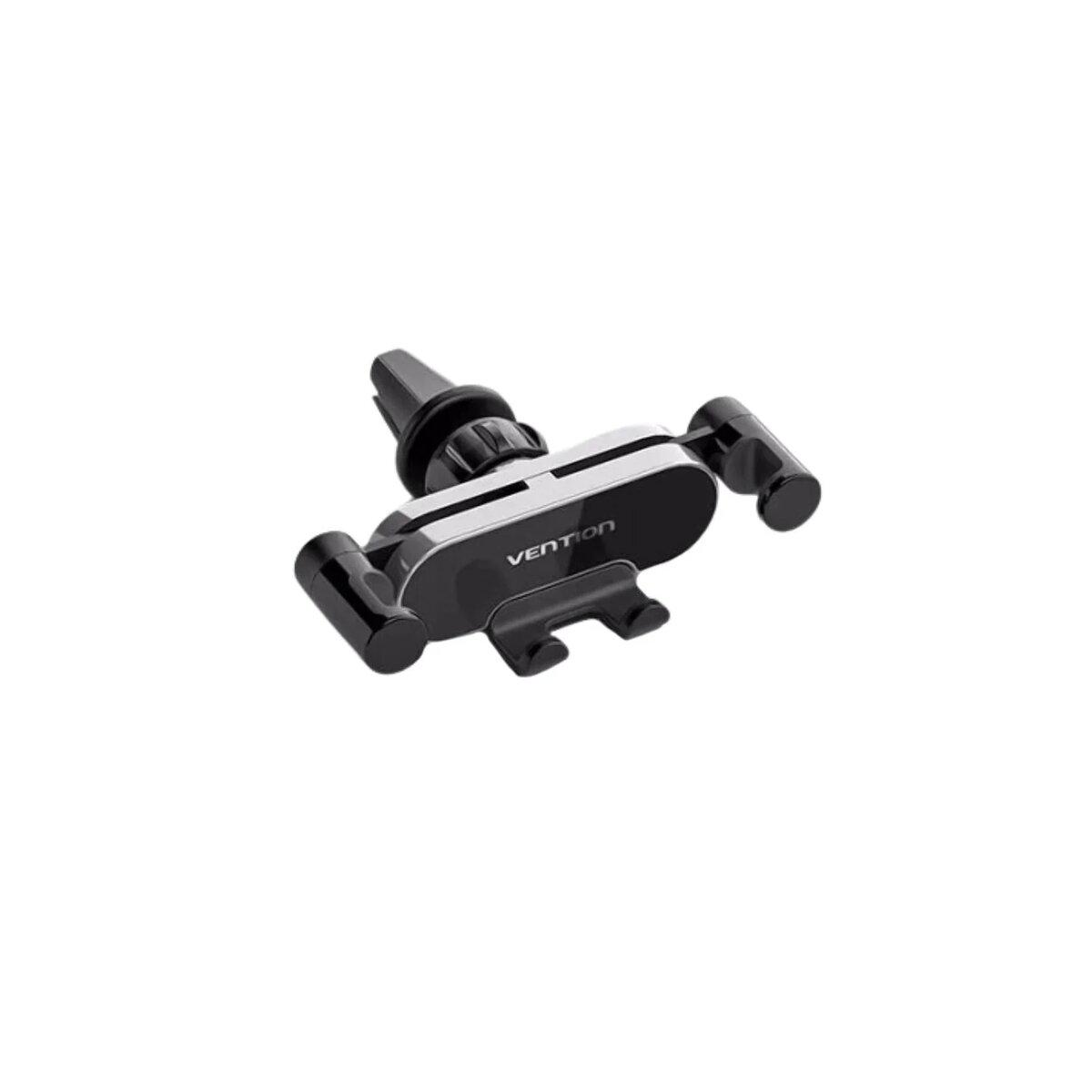 Держатель для телефона в машину Vention One Touch Clamping Car Phone Mount With Suction Cup Square Type Black (KCVB0) - фото 2