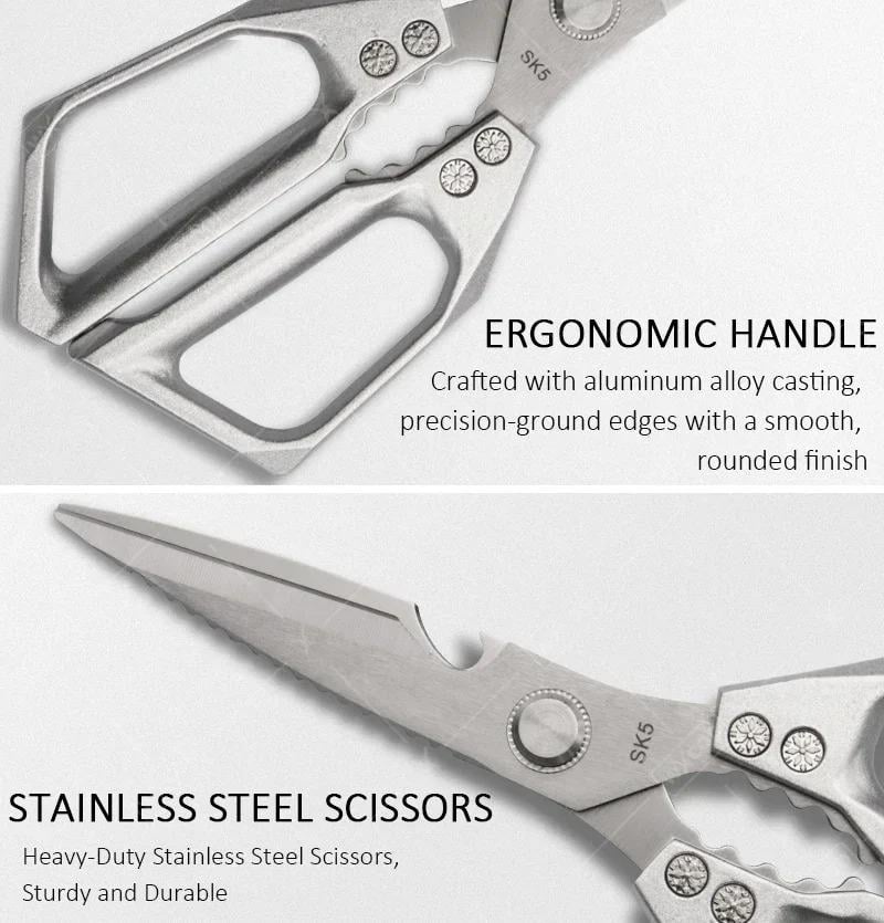 Кухонные ножницы WXCOO из нержавеющей стали (730943)SK5 - фото 4 Кухонные ножницы WXCOO из нержавеющей стали (730943)SK5 - фото 4