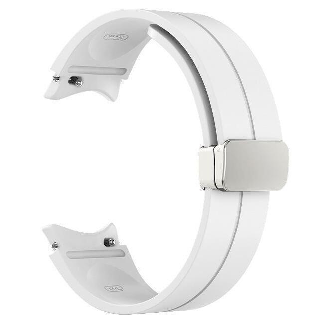 Ремешок силиконовый Watchbands Cls для Samsung Galaxy Watch 4 Classic 46 мм Белый (EP01-7WB96571363)