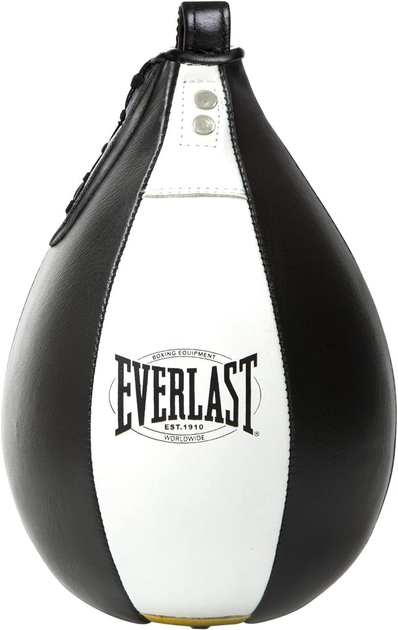 Боксерская груша Everlast 1910 SPEED BAG 22,5x15 см Черный/Белый (870740-70-81)