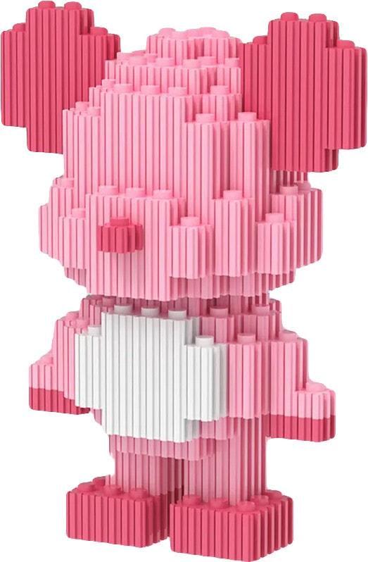 Конструктор 3D Magic Blocks SHLab BB-16 Bear 450 деталей 12,5 см Rose (37455)
