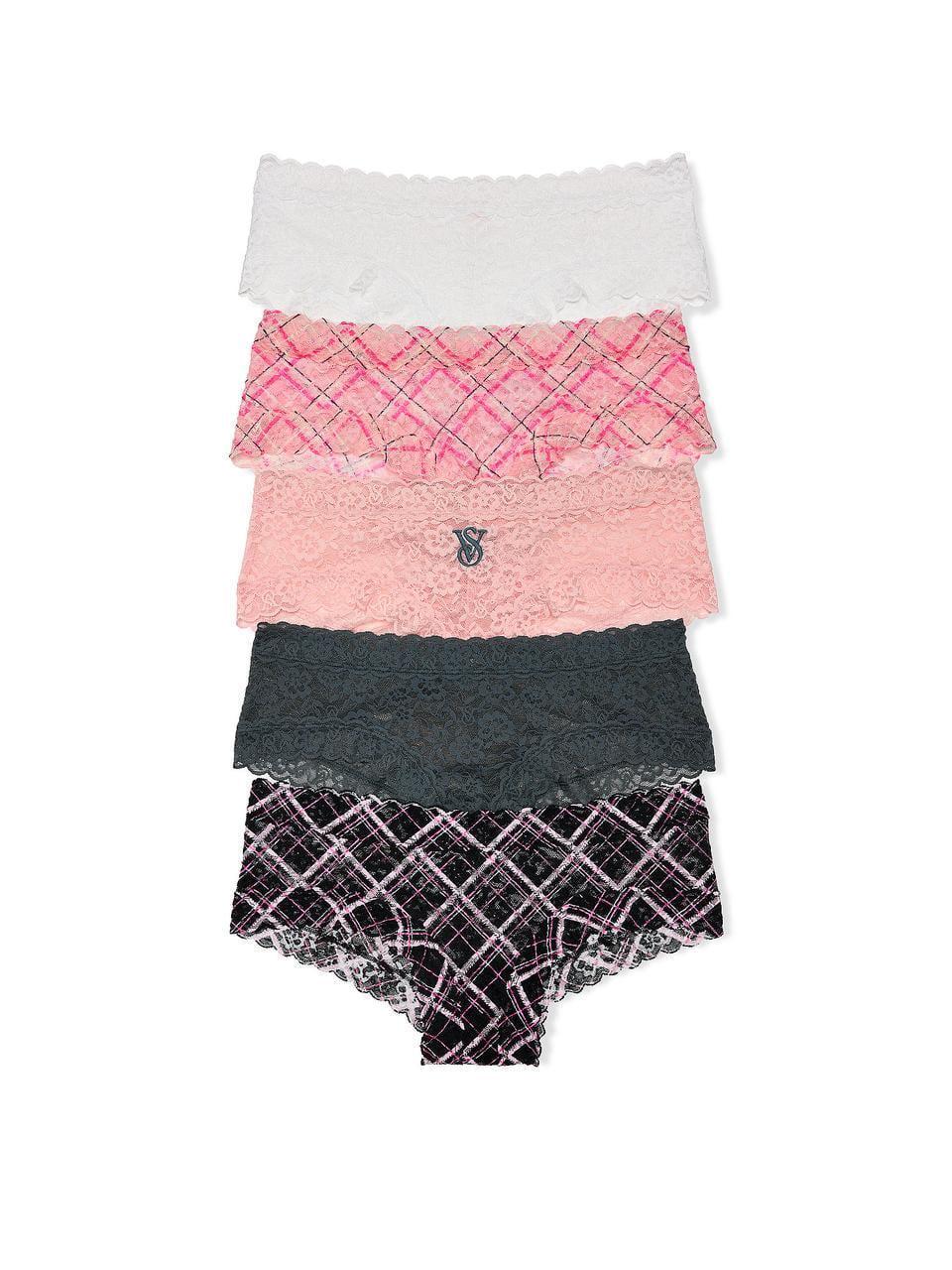 Набір трусиків Victoria's Secret Pack Lacie Cheeky кружево M Різкольоровий (2885338762)