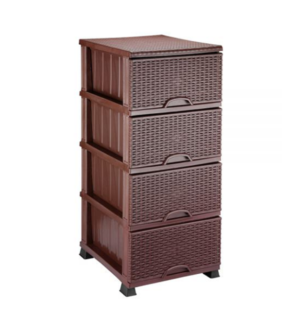 Комод пластиковый Efe Plastics Ротанг Коричневый (MR12256)