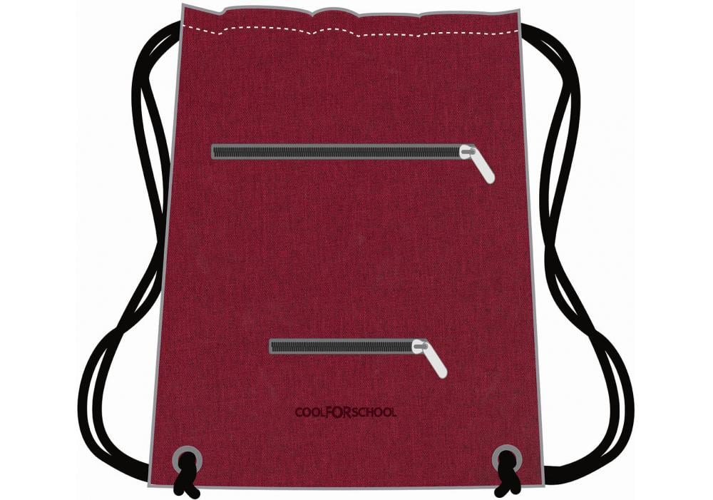 Сумка для обуви Cool For School 47x35 см Бордовый (CF85759-18)