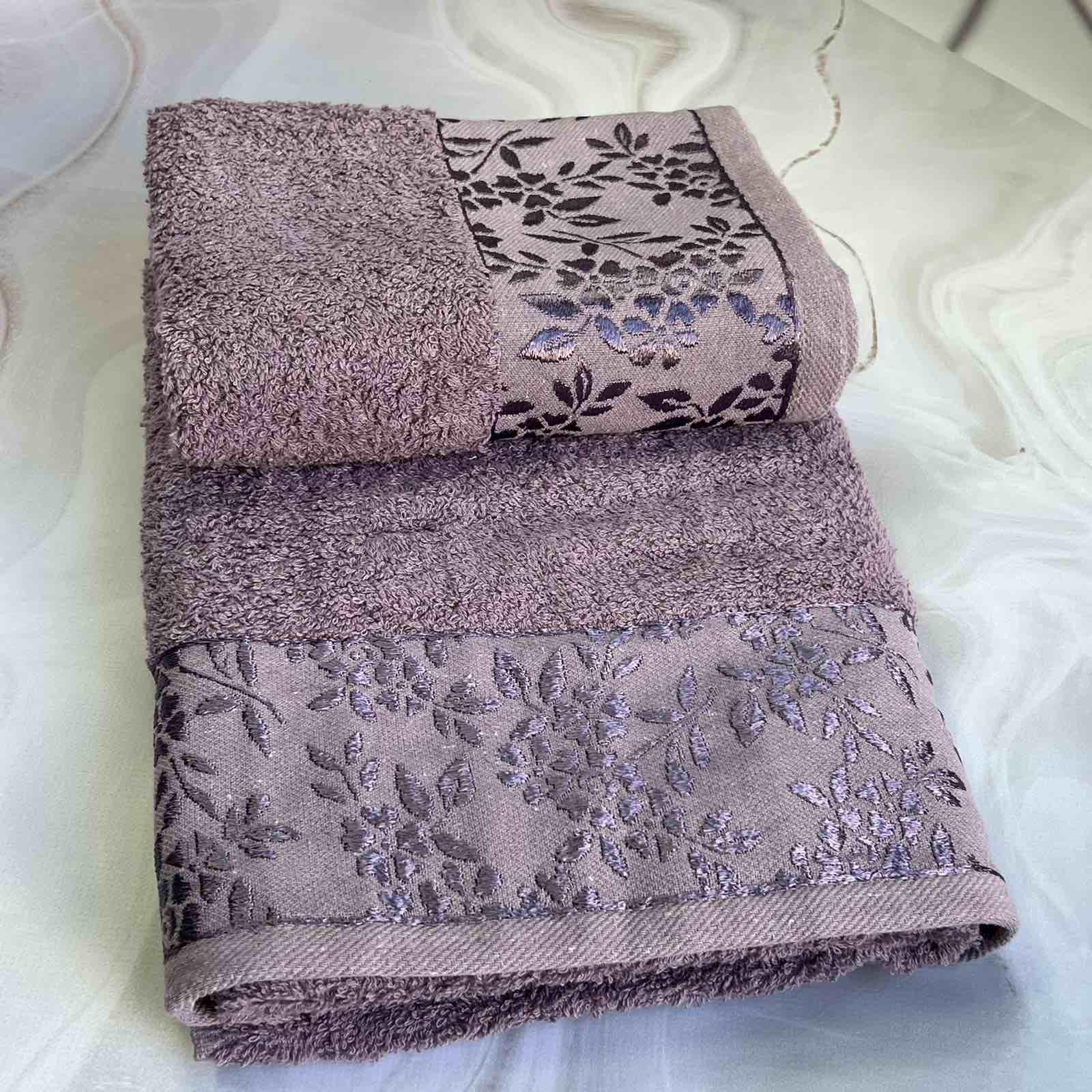 Набір рушників банне та для обличчя 70х40 см/50х90 см 2 шт. Бузковий (mame2v1cic1fiol) - фото 6 Набір рушників банне та для обличчя 70х40 см/50х90 см 2 шт. Бузковий (mame2v1cic1fiol) - фото 6