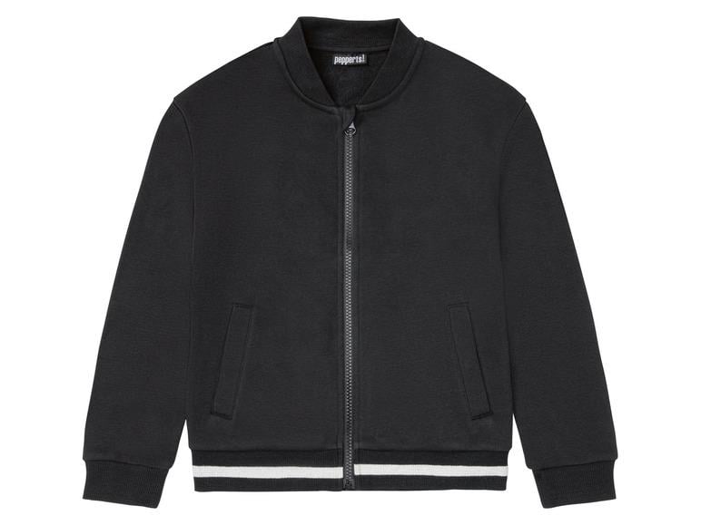 Бомбер для девочки Pepperts утепленный 158-164 см Черный