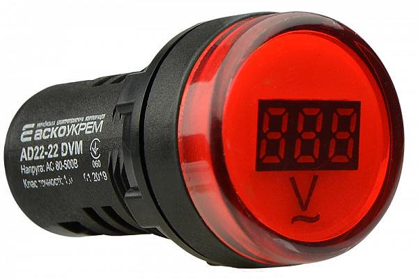 Вольтметр АСКО-УКРЕМ цифровой AD22-22 DVM Красный (A0190010010)