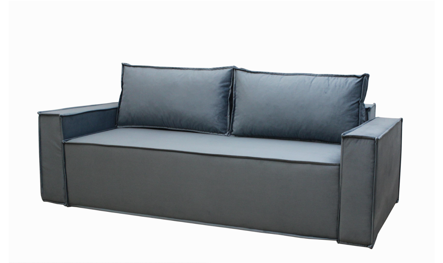 Диван Милтон Диван Плюс еврокнижка 235х103 см спальное место 1950х1450 мм Серый (24513090)