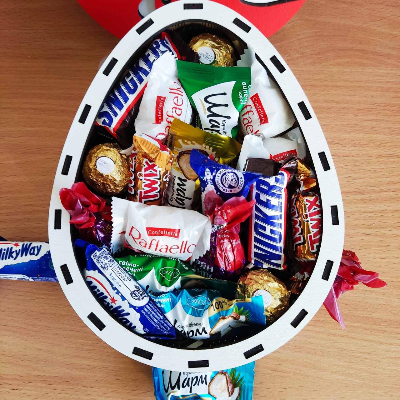 Подарочный бокс киндер с конфетами для девушки или ребенка (2433985524)