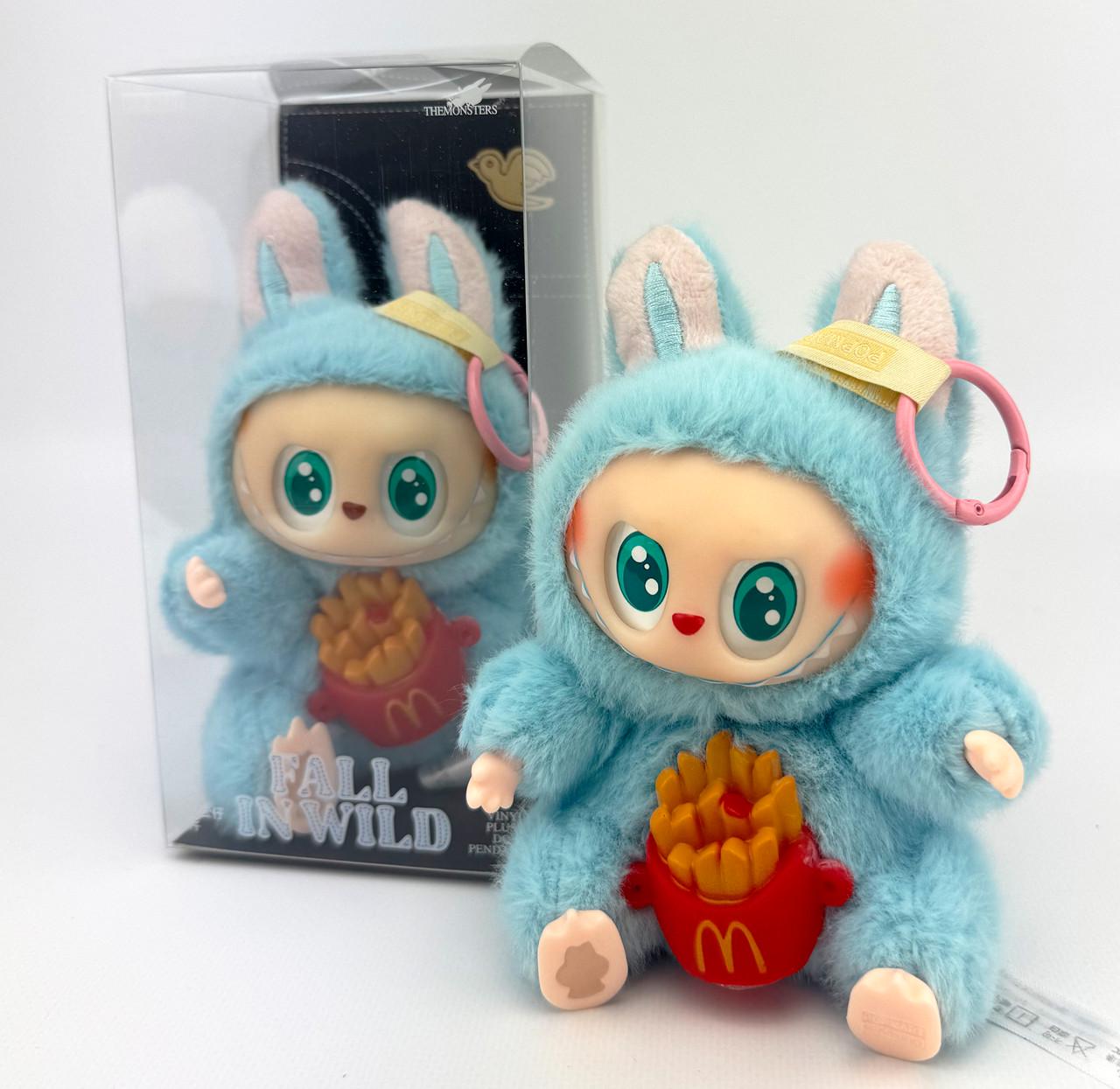 М'яка іграшка-брелок Лабубу 16 см Блакитний (27876713) - фото 3