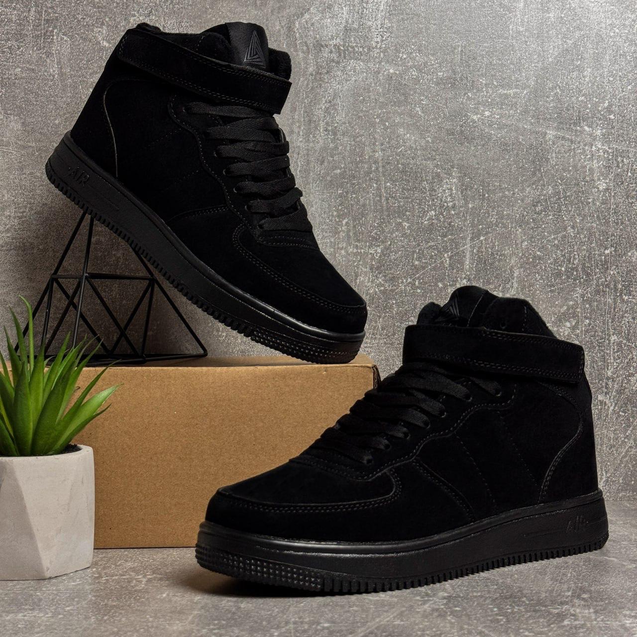 Кросівки чоловічі зимові із замші повсякденні Stilli р. 42 27 см Чорний (MW5011 42) - фото 6 Кросівки чоловічі зимові із замші повсякденні Stilli р. 42 27 см Чорний (MW5011 42) - фото 6