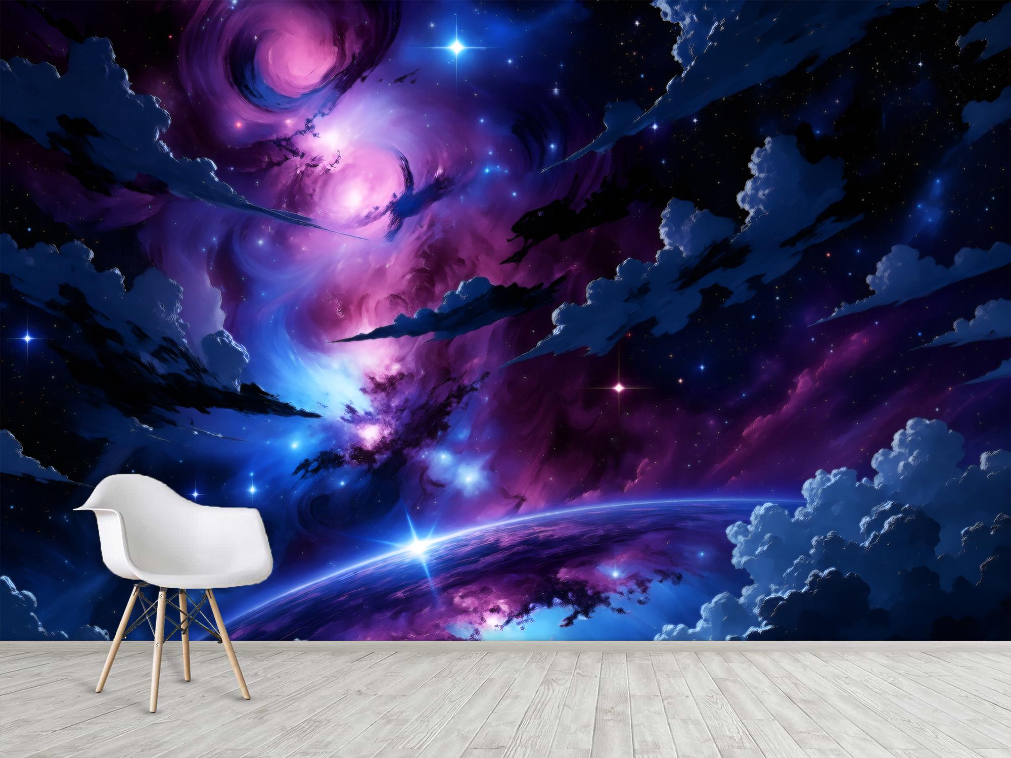 Фотообои флизелиновые Upstream Космический Шторм Света 153х230 см (S5SPC-036/3) - фото 2