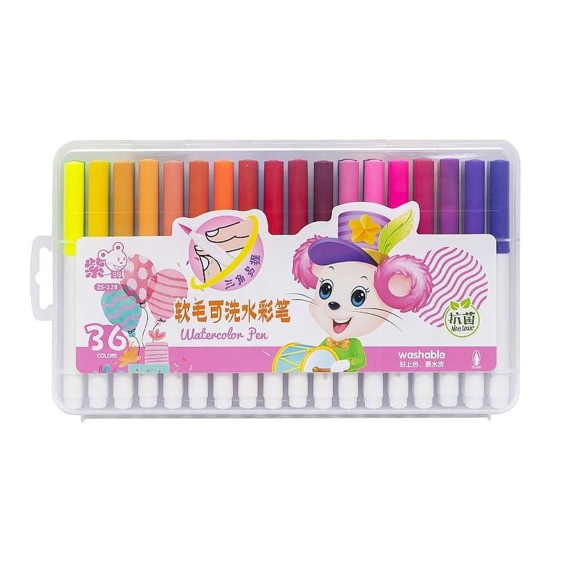 Набор фломастеров-кисти Bambi с мягким наконечником 24 цвета Разноцветный (AD-271-F-7)