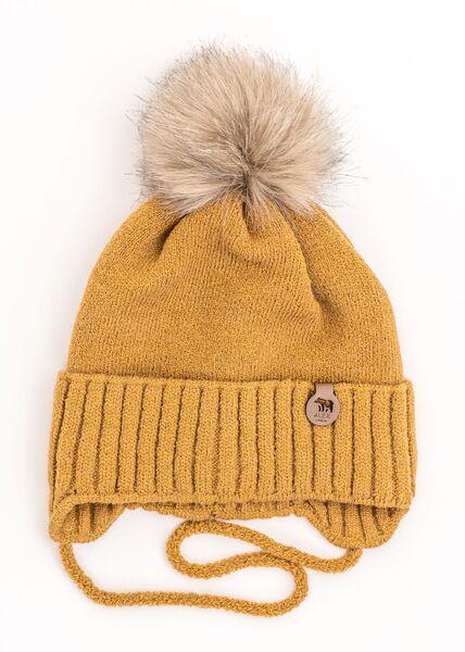 Шапка детская для мальчиков Умка D864 флис 46-50 смТерракотовый