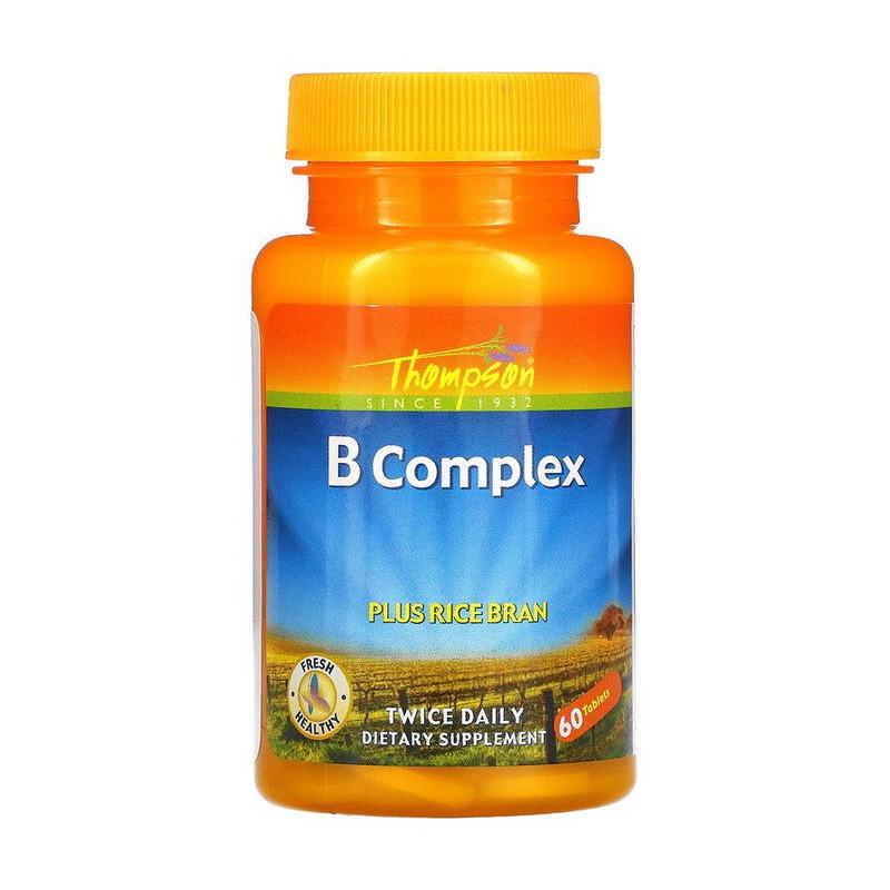 Комплекс витаминов Thompson B Complex plus Rice Bran 60 капс. (20332-01)