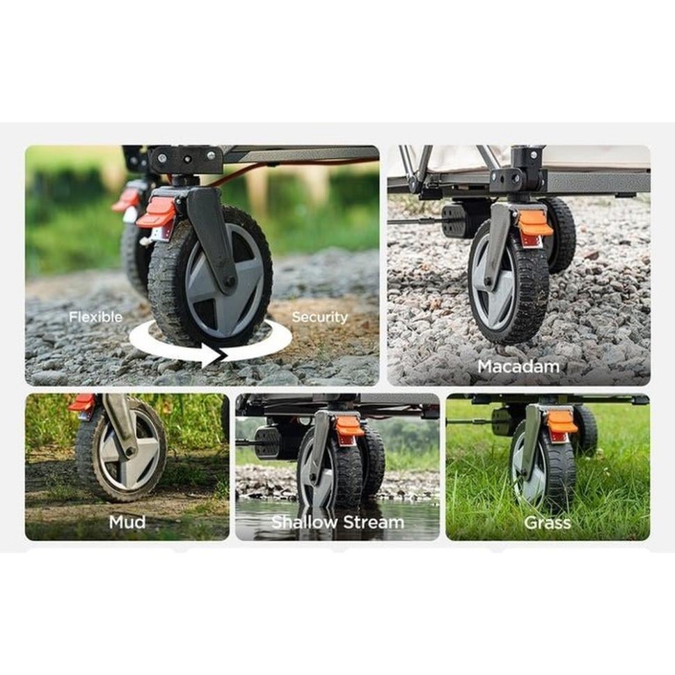 Тележка аккумуляторная с двигателем Litheli 500W 1.3 м/с 20000 mAh 190 л до 60 кг White (U20HW01-0U115) - фото 4