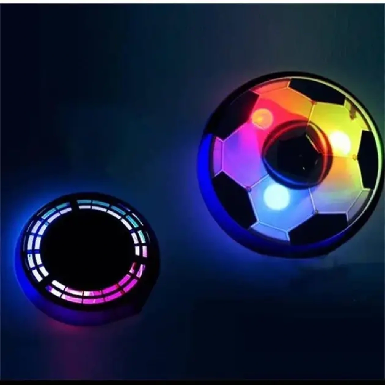 Интерактивный футбольный комплект Hover Ball с неоновым светом и компактными мини-воротами - фото 9