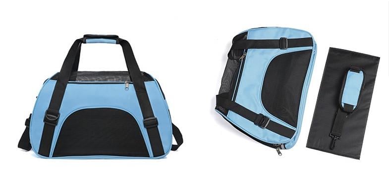 Сумка-переноска складная для маленьких собак М 40х20х20 см Черный (1C0640) - фото 5 Сумка-переноска складная для маленьких собак М 40х20х20 см Черный (1C0640) - фото 5