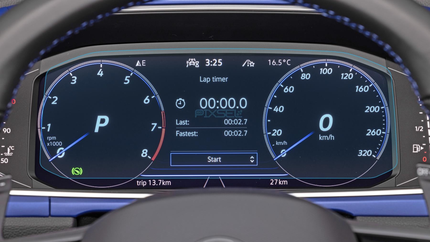 Стекло защитное Pixsel гибридный глянец на приборную панель Volkswagen T ROC 9,9“ 2021-2022