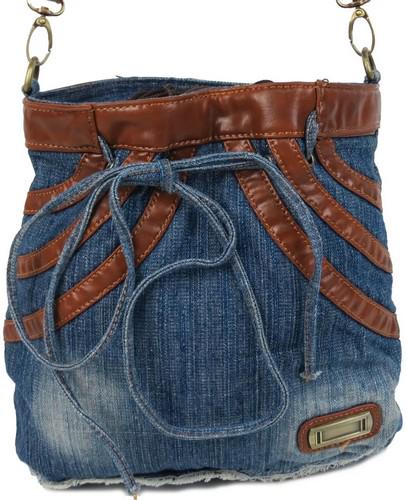 Сумка джинсова Fashion jeans bag Синій (sposupe251_Jeans8057 blue)