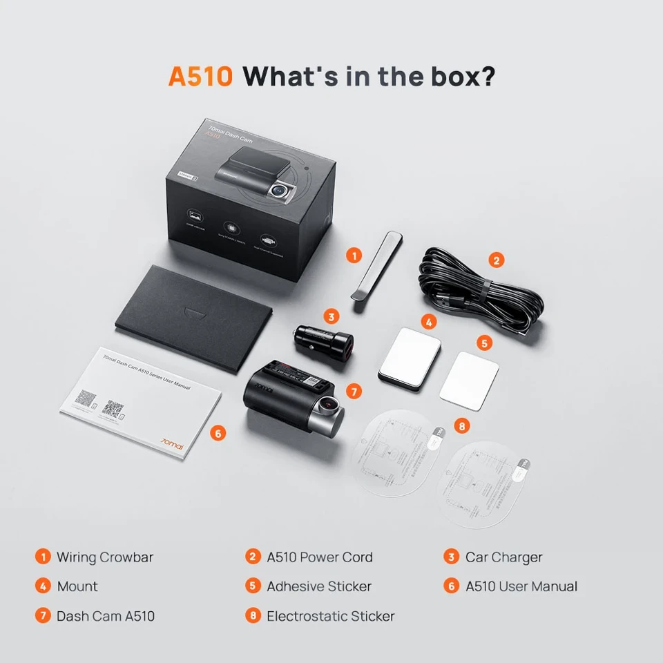 Відеореєстратор 70mai Dash Cam A510 - фото 10