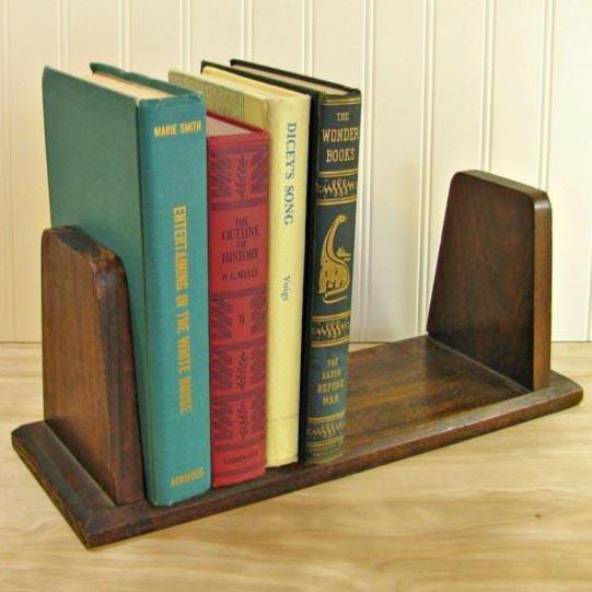 Полка книжная настольная из дерева Блесена Латте (КПА-006916) Полка книжная настольная из дерева Блесена Латте (КПА-006916)