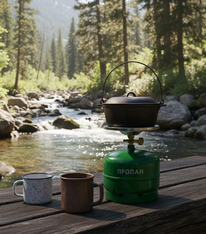 Похідний газовий комплект пальник та балон пропан/бутан 5 л (2104618806) - фото 7 Похідний газовий комплект пальник та балон пропан/бутан 5 л (2104618806) - фото 7