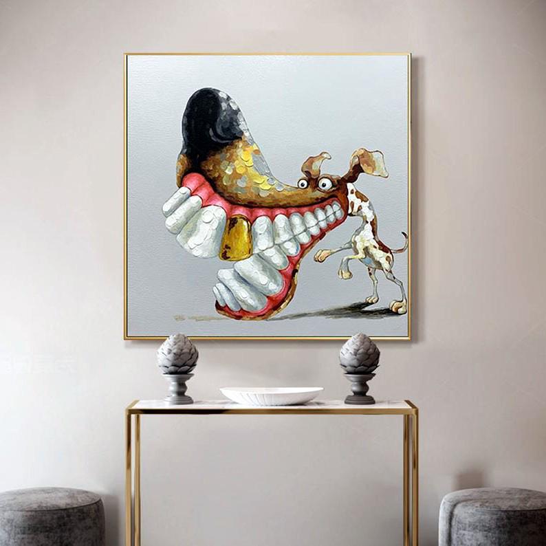 Картина на холсте ArtSale Пес 70х70 см anml0015