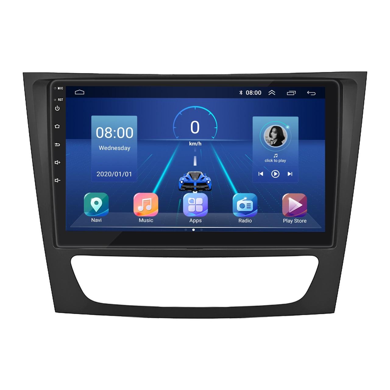 Автомагнитола штатная Lesko 4G/GPS/Wi-Fi для Mercedes-Benz E-Класс III W211,S211 Рестайлинг 2006-2009 6/128Gb 9" (1701194436)