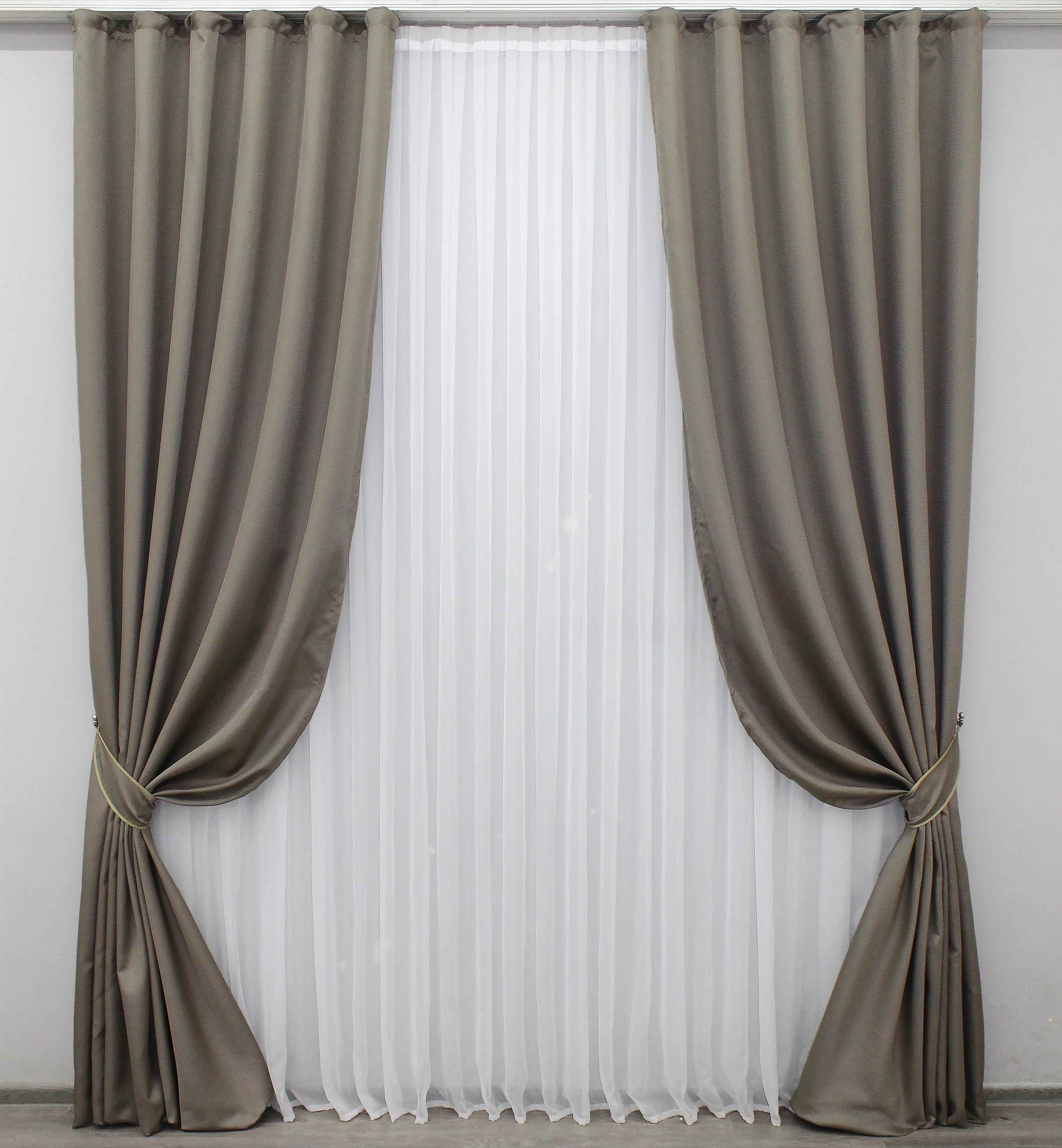 Комплект штор VR-Textil Felicita № 1259ш 150х300 см 2 шт. Какао (33-0104) Комплект штор VR-Textil Felicita № 1259ш 150х300 см 2 шт. Какао (33-0104)