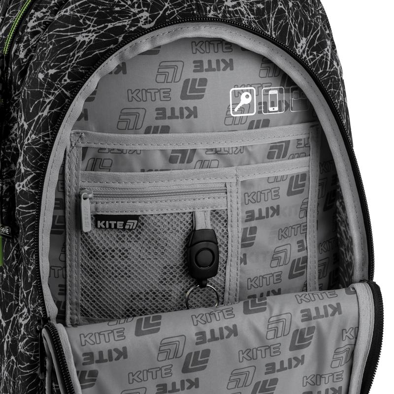 Школьный рюкзак KITE Education teens K25-8001L-1 с ортопедической спинкой (995343) - фото 12
