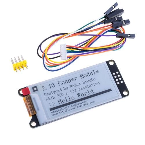 Дисплей E-ink WeAct Epaper 2,13" 250x122 2 цвета SPI Черный/Белый (1071-8d795)