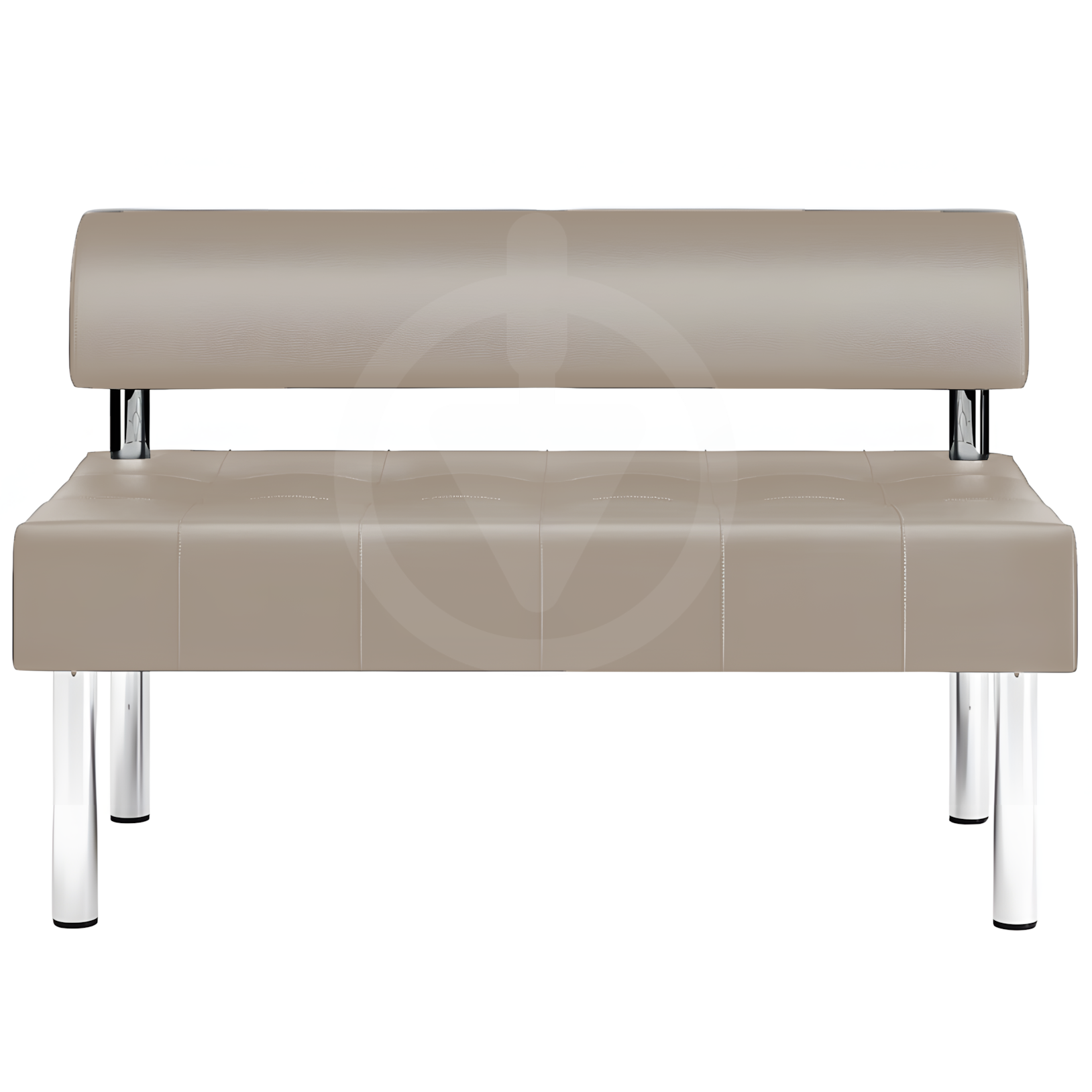 Диван офисный с прошивкой AVVS tech для ожидания/приемной 120 см Темный-бежевый (proshit- noga25-75x120-dbeige) - фото 2 Диван офисный с прошивкой AVVS tech для ожидания/приемной 120 см Темный-бежевый (proshit- noga25-75x120-dbeige) - фото 2