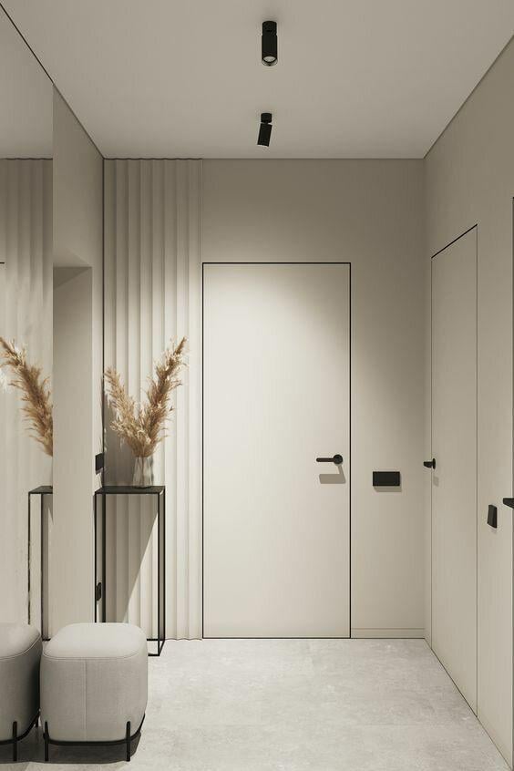 Дверь скрытого монтажа DoorsDesign грунтованная левая 800х200 мм (45DDoors800R) - фото 1