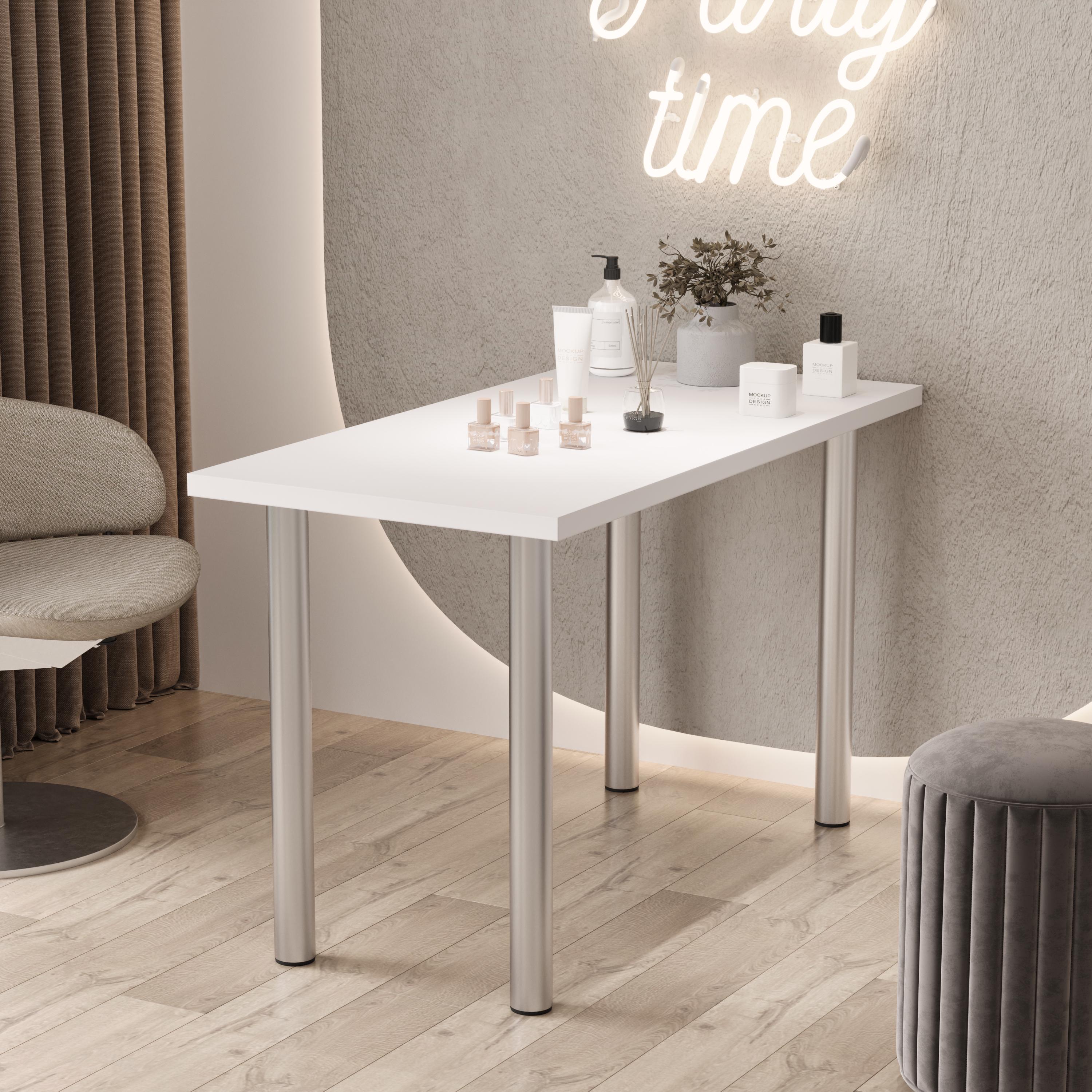 Стіл обідній MNK-09 1200x600x740 мм Білий