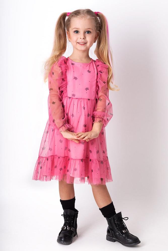 Сукня для дівчинки Mevis 4071-03 116 см Рожевий (104179)