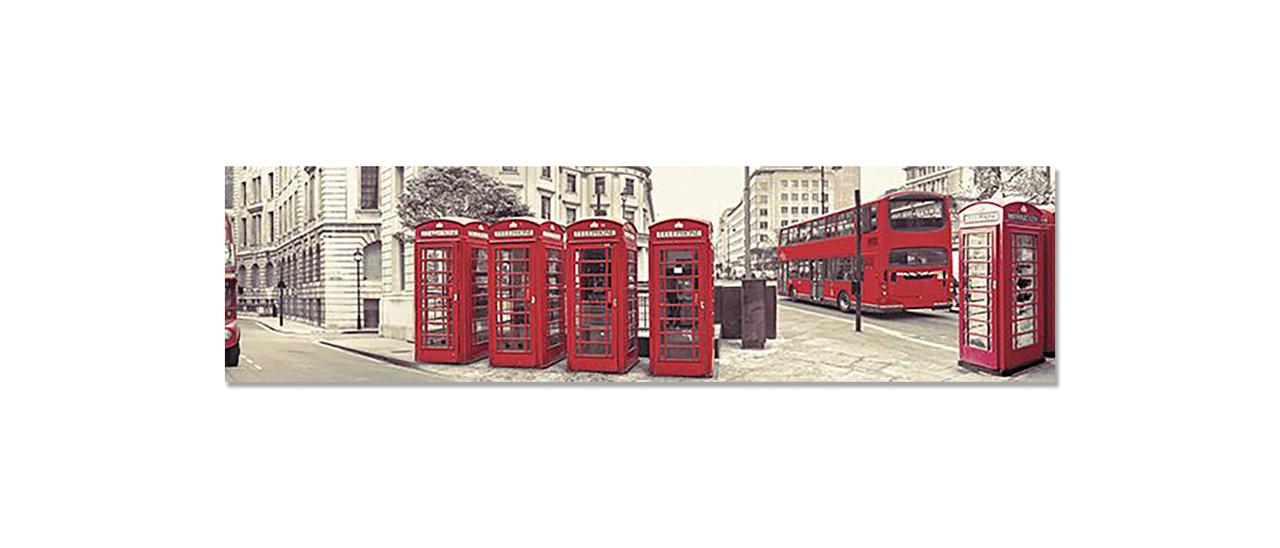 Наклейка виниловая на кухню Zatarga Телефонные будки 650х2500 мм (1283915640) Наклейка виниловая на кухню Zatarga Телефонные будки 650х2500 мм (1283915640)