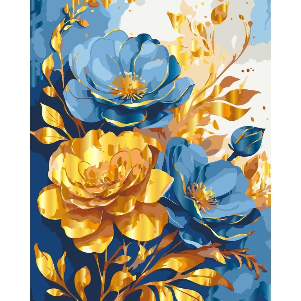 Картина по номерам ART CRAFT Яркие цветы с металлизированными красками 40x50 см (13143-AC)