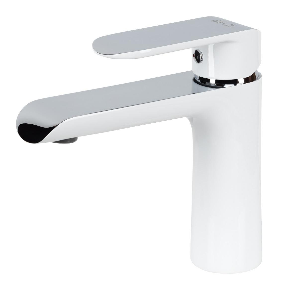 Смеситель для умывальника Devit Iven 43111141W однорычажный Белый (165531) Смеситель для умывальника Devit Iven 43111141W однорычажный Белый (165531)