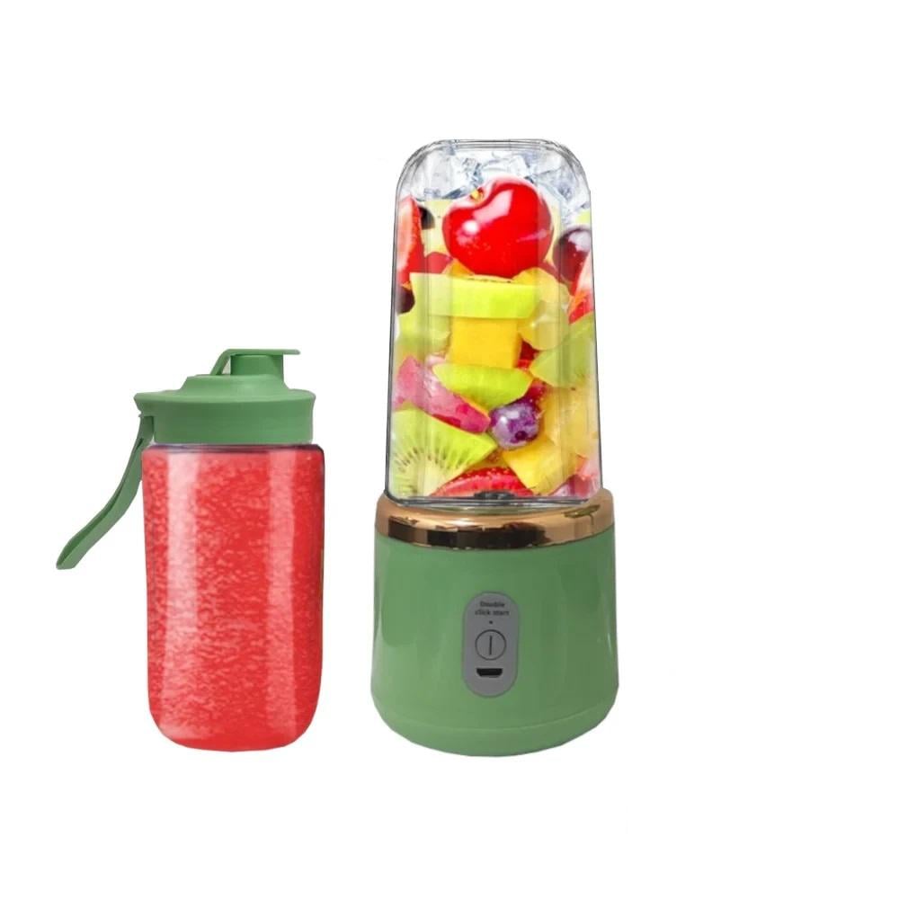 Блендер 400 мл зарядка через USB Зеленый (9241)