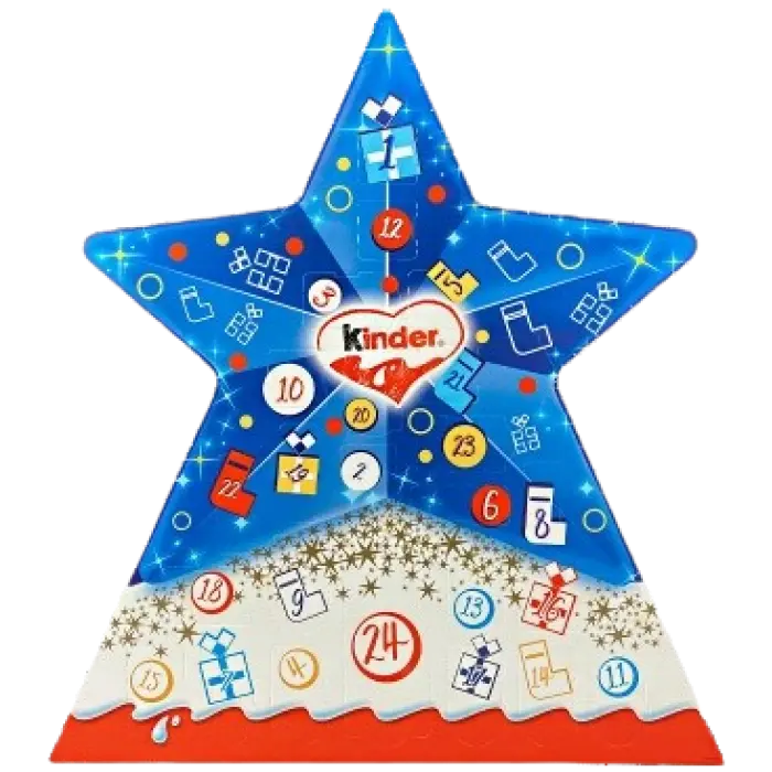 Адвент-календар Kinder Star 24 цукерки (390825) Адвент-календар Kinder Star 24 цукерки (390825)