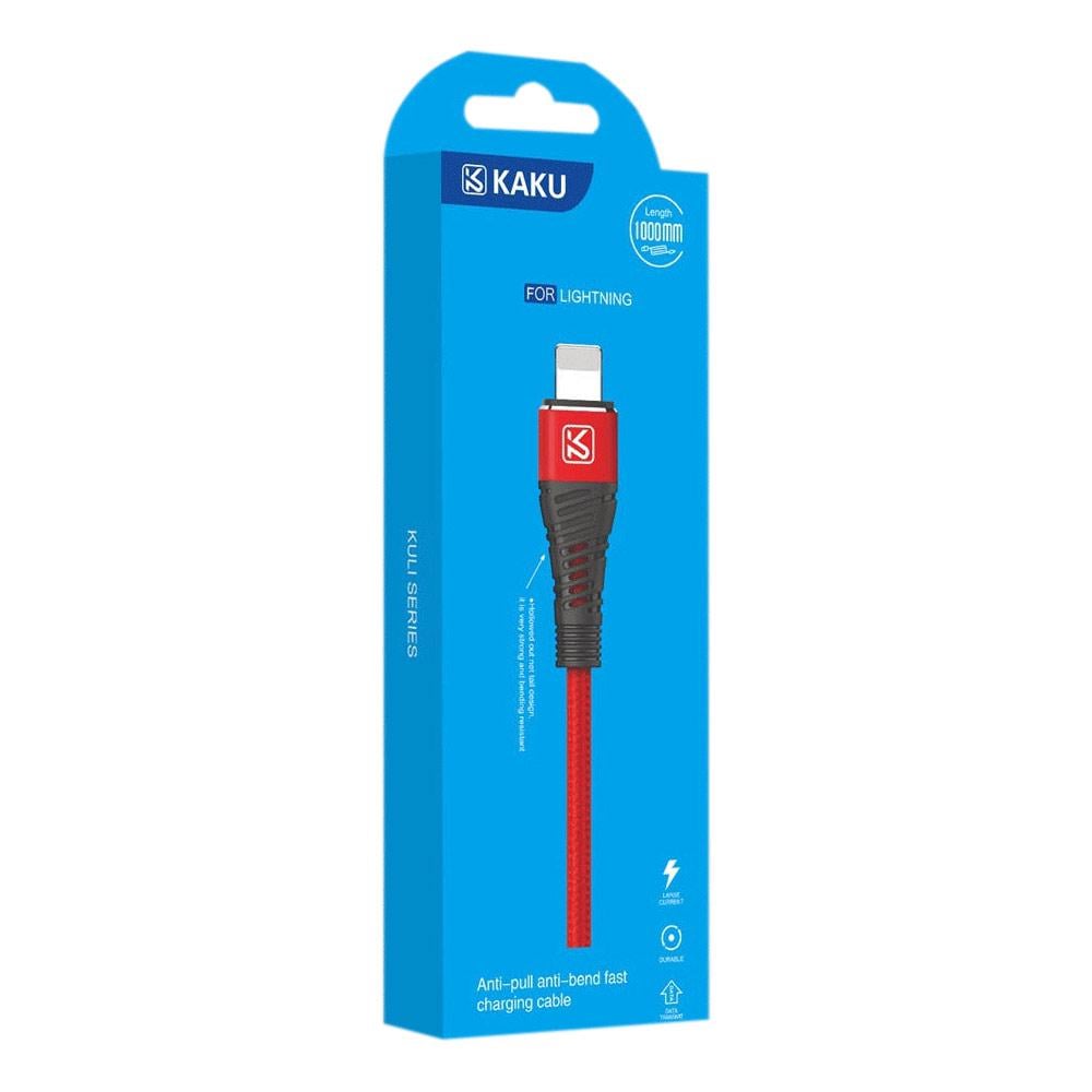 USB кабель Kaku KSC-298 USB-Lightning 1 м Red (1253067421) - фото 4