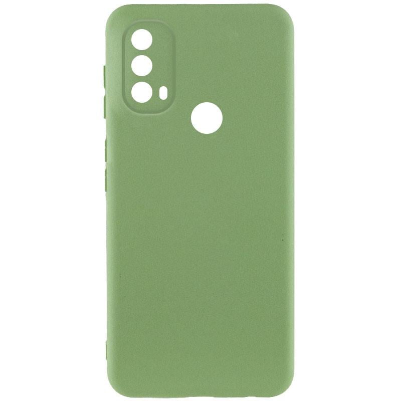 Протиударний чохол Silicone Cover Lakshmi Full Camera (A) для Motorola Moto E40 Зелений / Pistachio