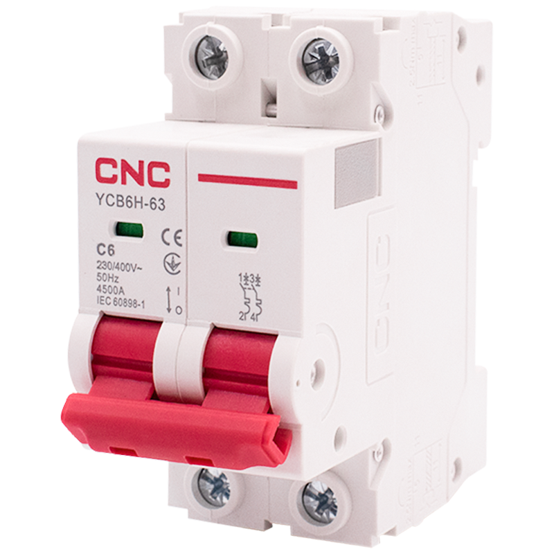 Автоматический выключатель CNC Electric YCB6Н-63 2P 6A 4,5kA C (Б00030019)